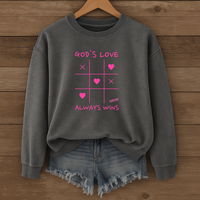 Load image into Gallery viewer, God's Love Always Wins - Unisex Crewneck Sweatshirt