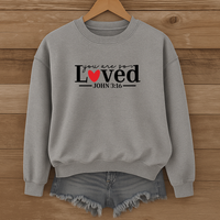 Load image into Gallery viewer, You Are So Loved, John 3:16, Christian Sweatshirt, Bible Verse Shirt, Valentine Gift For Her