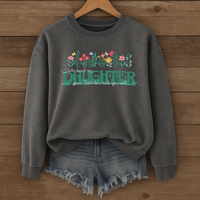 Load image into Gallery viewer, Take Heart My Daughter - Floral Christian Sweatshirt from Parents or Grandparents