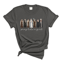 Load image into Gallery viewer, Pray Like a Girl Comfort Colors Soft Women's Tee
