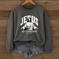 Load image into Gallery viewer, Jesus Is Coming Look Busy - Unisex Christian sweatshirt