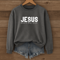 Load image into Gallery viewer, Jesus Loves Me This I Know, Valentine Sweatshirt, Christian Love Sweatshirt, Faith Based Gift, Love Shirt