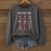 Load image into Gallery viewer, God Says I Am - Cute Christian Goose Sweatshirt