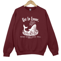 Load image into Gallery viewer, Get In Loser We're Doing God's Will, Jonah and the Whale, Christian Humor, Faith Shirt, Funny Bible Verse Gift