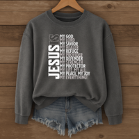 Load image into Gallery viewer, Jesus Is My Everything Sweatshirt, Christian Faith Shirt, Religious Unisex Crewneck, Inspirational Bible Quote Shirt