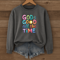 Load image into Gallery viewer, God Is Good All the Time, Colorful Bible Verse Faith Shirt, Christian Sweatshirt, Jesus Shirt