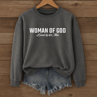 Load image into Gallery viewer, Woman of God Sweatshirt, For Wife, Christian Sweatshirt, Women's Faith, Mother's Day Valentines Gift
