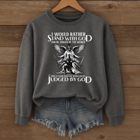 Load image into Gallery viewer, Stand With God, Christian Warrior Shirt, Inspirational Sweatshirt, Faith Shirt, Christian Gift