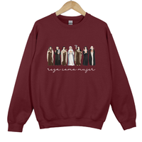 Load image into Gallery viewer, Reza Como Mujer - Pray like a Girl Sweatshirt Spanish version en Espanol