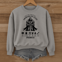 Load image into Gallery viewer, Armor of God, Ephesians 6:10, Christian Sweatshirt, Faith Shirt, Bible Verse