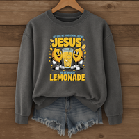 Load image into Gallery viewer, Life Gave Me Lemons, Jesus Lemonade Shirt, Christian Sweatshirt, Child of God, Faith Apparel