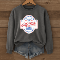 Load image into Gallery viewer, Fueled by Prayer Saved by Grace, Dad Sweatshirt, Biker Sweatshirt, Motorcycle Shirt, Christian Sweatshirt