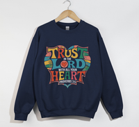 Load image into Gallery viewer, Trust In The Lord With All Your Heart - Christian Sweatshirt
