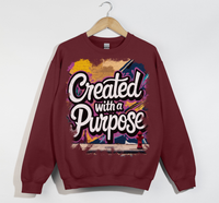 Load image into Gallery viewer, Created With A Purpose - Christian Sweatshirt