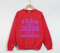 Load image into Gallery viewer, Team Jesus, Lifetime Member - Christian Sweatshirt
