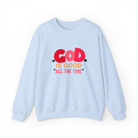 Load image into Gallery viewer, God Is Good All the Time, Christian Sweatshirt, Faith Heart Design Shirt, Valentine Gift For Her