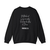Load image into Gallery viewer, Motherhood is Kingdom Work and my Ministry - Christian Sweatshirt for Mom
