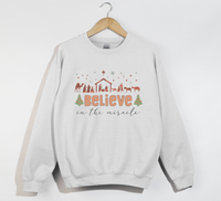 Load image into Gallery viewer, Believe In Miracle - Christmas Holiday Sweatshirt

