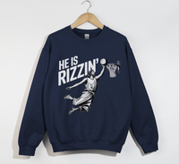 Load image into Gallery viewer, He Is Rizzin&#39; Funny Jesus Meme Sweatshirt
