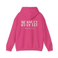Load image into Gallery viewer, Be Salty, Stay Lit - Back Printed Unisex Hoodie
