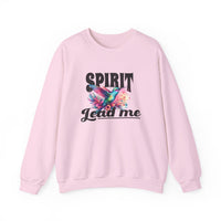Load image into Gallery viewer, Spirit Lead Me, Christian Sweatshirt, Faith Shirt, Floral Unisex Hummingbird,  Prayer Shirt