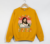 Load image into Gallery viewer, Silly Santa, Christmas Is For Jesus - Christian Sweatshirt
