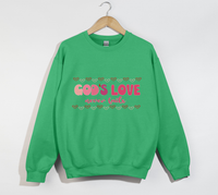 Load image into Gallery viewer, God&#39;s Love Never Fails - Christian Sweatshirt
