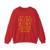 Load image into Gallery viewer, Falling for Jesus - Fall themed Unisex Sweatshirt
