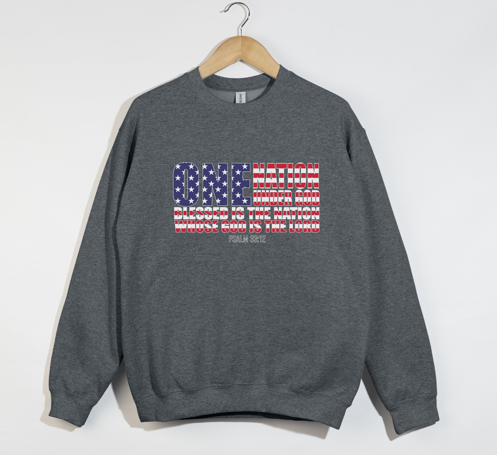 Blessed Is The Nation Whose God Is The Lord - Sweatshirt
