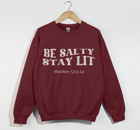 Load image into Gallery viewer, Be Salty Stay Lit - Christian Sweatshirt
