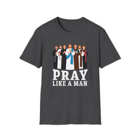 Load image into Gallery viewer, Pray Like A Man, Christian Saints T-shirt, Jesus and Disciples, Faith Shirt, Catholic Easter Church Gift for Men