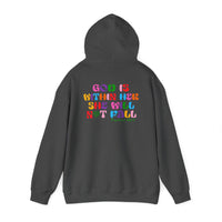 Load image into Gallery viewer, God is Within Her, She will not fall - Front And Back Printed Hoodie
