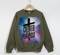 Load image into Gallery viewer, Created With A Purpose - Christian Sweatshirt