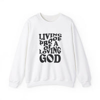 Load image into Gallery viewer, Living Proof Of A Loving God - Sweatshirt
