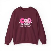 Load image into Gallery viewer, God Is Good All the Time, Christian Sweatshirt, Faith Heart Design Shirt, Valentine Gift For Her