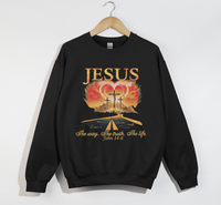 Load image into Gallery viewer, The Way, The Truth, The Life - Christian Sweatshirt