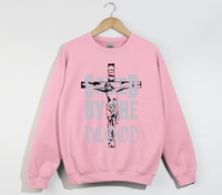 Load image into Gallery viewer, Saved By The Blood - Jesus Sweatshirt