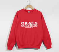 Load image into Gallery viewer, Grace Game Strong - Christian Sweatshirt
