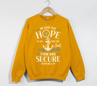 Load image into Gallery viewer, Anchor For The Soul, Firm And Secure - Christian Sweatshirt
