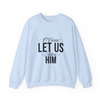 Load image into Gallery viewer, Oh Come Let Us Adore Him, Christmas Shirt, Faith Holiday Shirt, Christmas Gift, Christian Sweatshirt