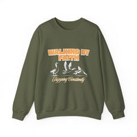 Load image into Gallery viewer, Walking by Faith, Tripping Constantly Sweatshirt, Christian Crewneck, Religious Pullover, Christian Gift, Religious Clothing
