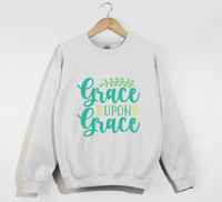 Load image into Gallery viewer, Grace Upon Grace - Christian Sweatshirt
