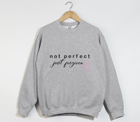 Load image into Gallery viewer, Not Perfect, Just Forgiven - Christian Sweatshirt

