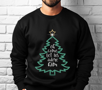 Load image into Gallery viewer, Oh Come Let Us Adore Him - Christmas Sweatshirt
