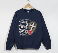 Load image into Gallery viewer, Christ Died For Us - Christian Sweatshirt