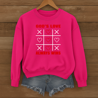 Load image into Gallery viewer, Gods Love Always Wins, Christian Valentine Shirt, Jesus Lover Shirt, Faith Gift Ideas