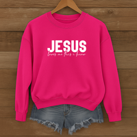 Load image into Gallery viewer, Jesus Loves Me This I Know, Valentine Sweatshirt, Christian Love Sweatshirt, Faith Based Gift, Love Shirt