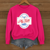 Load image into Gallery viewer, Fueled by Prayer Saved by Grace, Dad Sweatshirt, Biker Sweatshirt, Motorcycle Shirt, Christian Sweatshirt