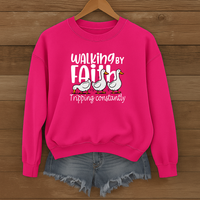 Load image into Gallery viewer, Walking by Faith - Tripping Constantly Goose Themed Shirt
