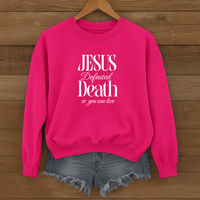 Load image into Gallery viewer, Jesus Defeated Death, Easter Sweatshirt, Christian Faith Shirt, Resurrection Sunday Religious Gift